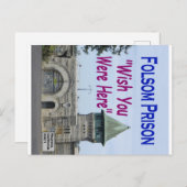 Folsom-Gefängnis: "Wish You Were here" #2 Postkarte (Vorne/Hinten)