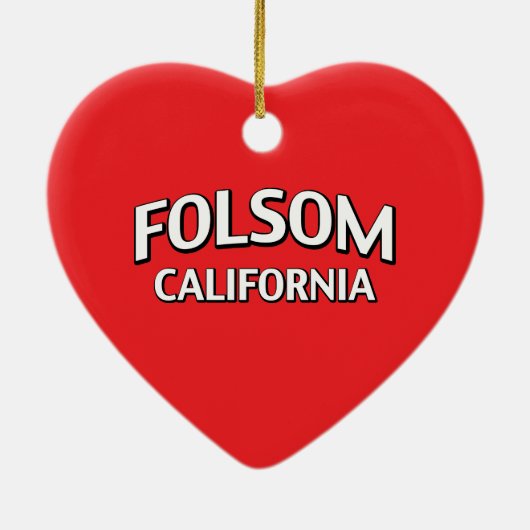 Folsom Kalifornien Keramikornament (Hinten)