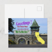 Folsom Prison "Wish You Were Here" Postkarte (Vorne/Hinten)