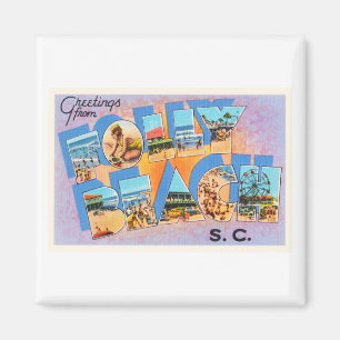 Folstrand South Carolina SC Alte Vintage Postkarte Magnet