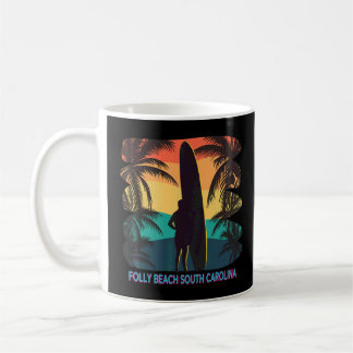 Folstrand South Carolina Sc Palm Tree Surfboard Kaffeetasse