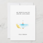 Folter Beach - Charleston Feiertagskarte (Vorderseite)