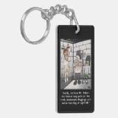 Folter rechteckig schlüsselanhänger (Vorderseite links)