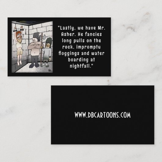 Folter Visitenkarte (Vorne/Hinten)