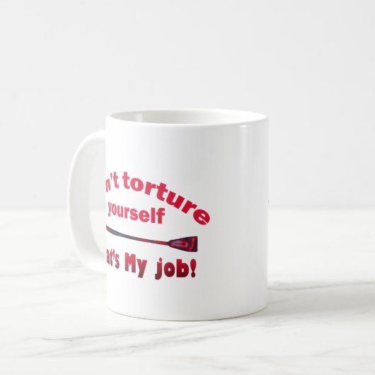 Foltere dich nicht selbst kaffeetasse (Vorderseite Links)