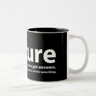 Folterung - wir haben Fragen, Sie haben Antworten Zweifarbige Tasse