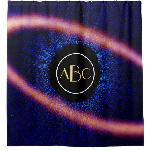 Fomalhaut Star System Debris Disk mit Monogramm Duschvorhang (Vorderseite)