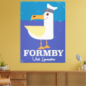 Fomby Lancashire seagull travel poster Leinwanddruck (Insitu (Wohnzimmer))