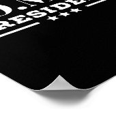 Fomo Präsident Angst vor Vermisstem, Unglaublich w Poster (Ecke)