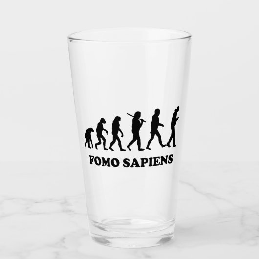 Fomo Sapiens Glas (Vorderseite)