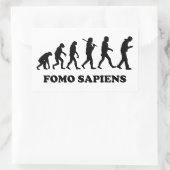 Fomo Sapiens Rechteckiger Aufkleber (Tasche)