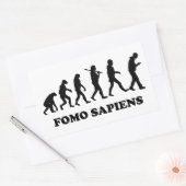 Fomo Sapiens Rechteckiger Aufkleber (Umschlag)