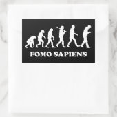Fomo Sapiens Rechteckiger Aufkleber (Tasche)