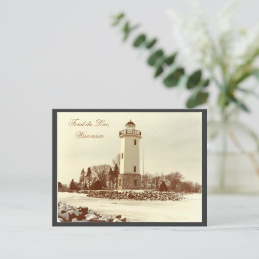 Fond du Lac Lighthouse Postkarte (Stehend Vorderseite)
