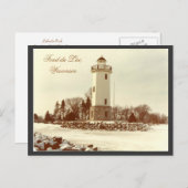 Fond du Lac Lighthouse Postkarte (Vorne/Hinten)
