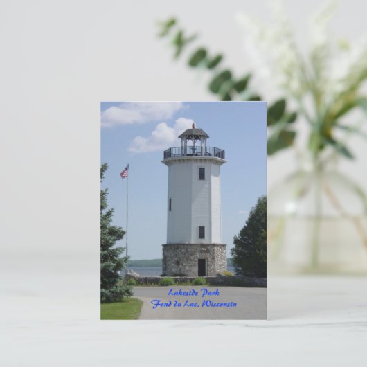 Fond du Lac Lighthouse Postkarte (Stehend Vorderseite)