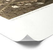 Fond Du Lac, WI Panorama Karte - 1867 Poster (Ecke)