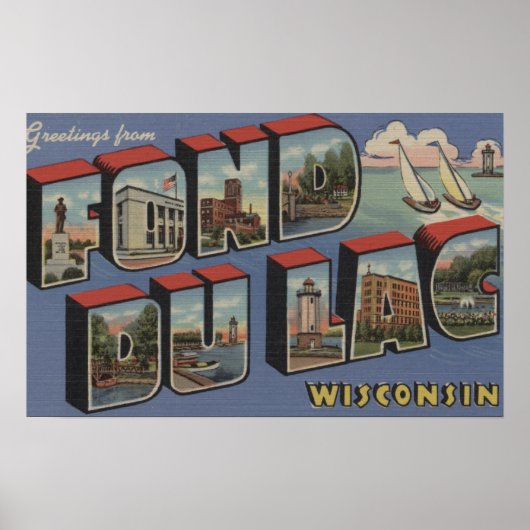Fond du Lac, Wisconsin - Große Briefszenen Poster (Vorne)