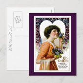 Fond-Meldung der Liebe Feiertagspostkarte (Vorne/Hinten)