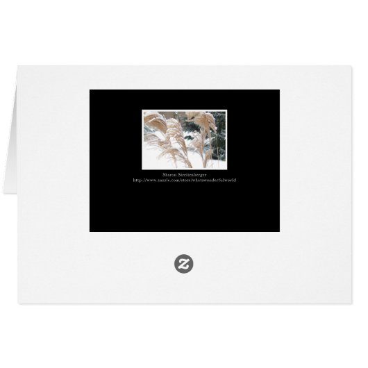 FOND THOUGHTS VON IHNEN DIESE FERIENSAISON/ SCHNEE (Rückseite Horizontal)