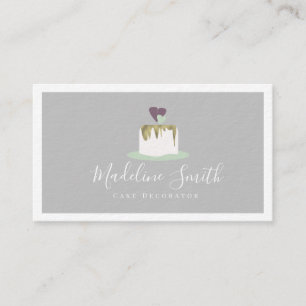 Fondant Hochzeitstorten-Dekorateur Faux Gold Gesc Visitenkarte