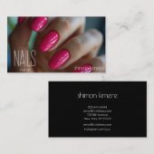 Fondant Pink Nail Art Visitenkarte (Vorne/Hinten)