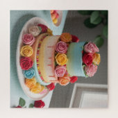 Fondant Wedding Cake Puzzle (Horizontal)