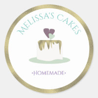 Fondant Wedding Cake Tier Bakery Logo