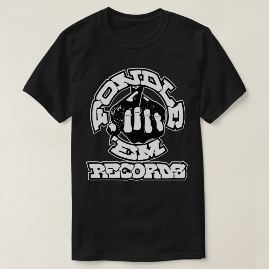 Fondle Hip Hop Print Classic T - Shirt (Design vorne)