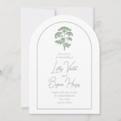 FONDNESS | Wedding Arched Invite Einladung (Vorderseite)
