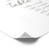 FONDNESS | Wedding Seating Chart Poster (Ecke)