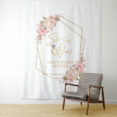 Fondo Floral Rosa Bridal Shower Wandteppich (Beispiel)