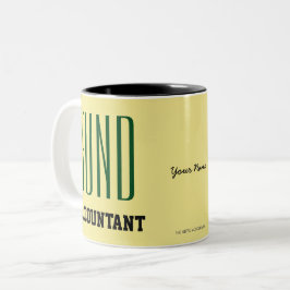 "FONDS ACCOUNTANT" ZWEIFARBIGE TASSE