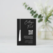 Fonds für den Abschluss der Minimalistischen Uni Begleitkarte (Stehend Vorderseite)