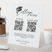 Fonds für moderne Uni Oberschulfonds QR-Code Sockelschild (In Situ)