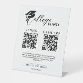 Fonds für moderne Uni Oberschulfonds QR-Code Sockelschild (Vorderseite)