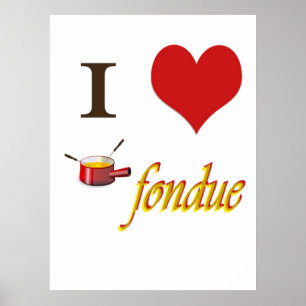 Fondue des Herzens I Poster