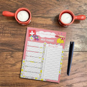 Fondue Edelweiss Meal Planner Notepad Notizblock