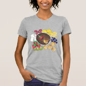 Fondue Fruit Cake Berries Marshmallow Dessert T-Shirt (Vorderseite)