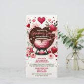 Fondue Galentine's Day Party Digitale Einladung (Stehend Vorderseite)