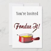 Fondue It Fondue Set Einladung (Vorderseite)