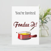 Fondue It Fondue Set Einladung (Stehend Vorderseite)