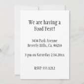 Fondue It Fondue Set Einladung (Rückseite)