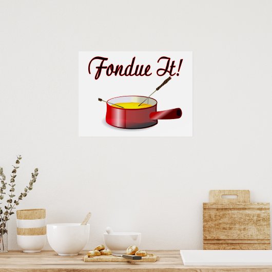 Fondue It Fondue Set Poster (Küche)
