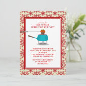 Fondue-Party Einladungen (Stehend Vorderseite)