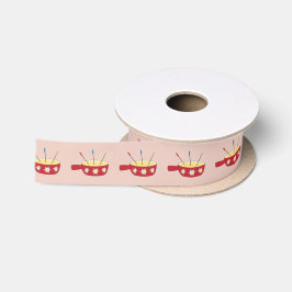 Fondue Pot Pattern Satinband