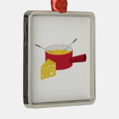 Fondue Silbernes Ornament (Rechts)