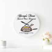 Fondue Stube, Chicago, Illinois (1972-2023) Große Wanduhr (Zuhause)