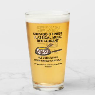 Fondue Stube, Chicago, Illinois Glas