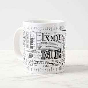 Font Me Typography ExtraBold Edition Jumbo-Tasse